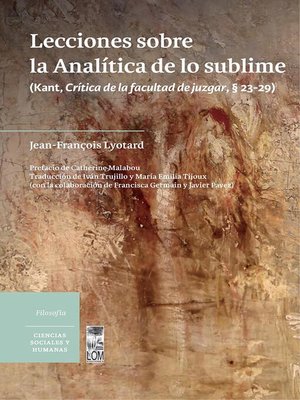 cover image of Lecciones sobre la Analítica de lo sublime